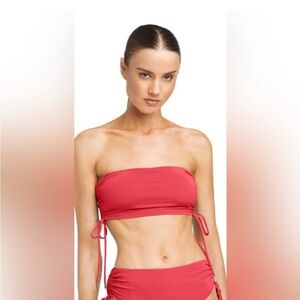 Robin Piccone Bandeau Aubrey bikini top womens sz Medium and bottoms sz Large